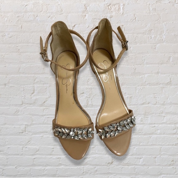 Jessica Simpson Nude Ankle Strap Heels - Picture 2 of 5